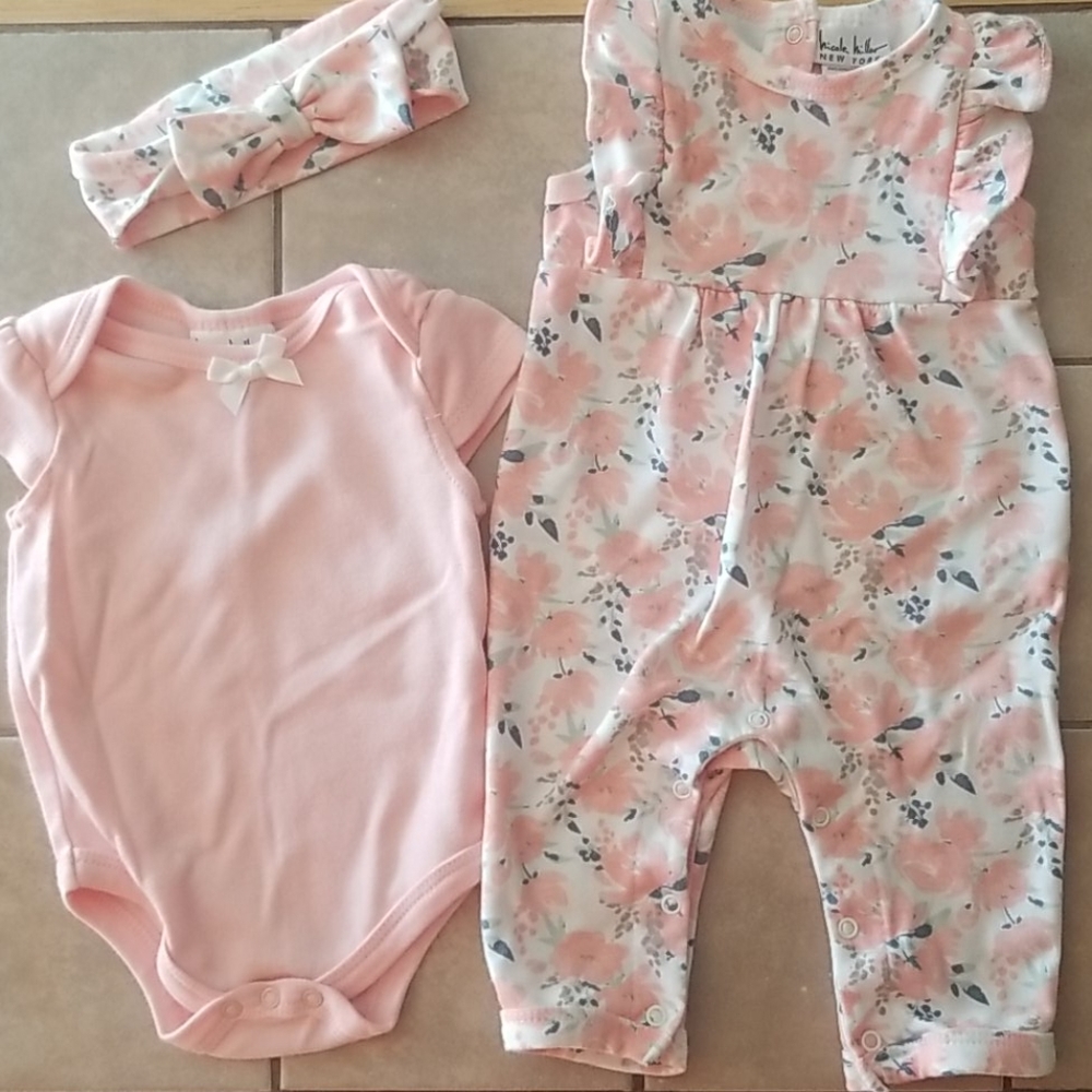 Baby girl size 6-9M romper